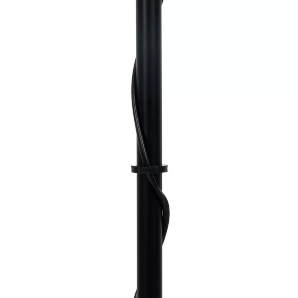 Floor Lamp Black Beige Wood Iron 26 x 26 x 149 cm