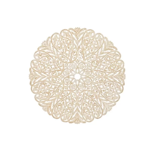 Wall Decoration Home ESPRIT White Natural Mandala Indian Man 119 x 1,5 x 119 cm