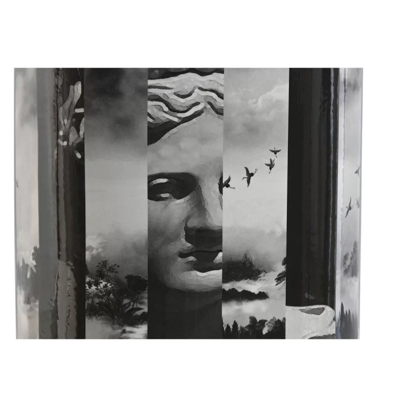 Desk lamp Home ESPRIT White Black Grey Golden...