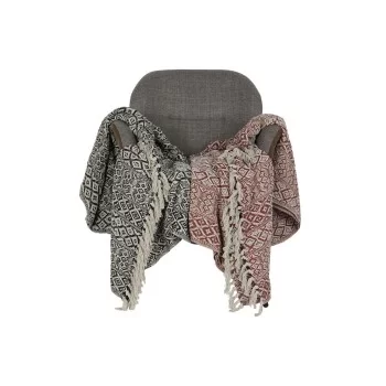 Blanket Home ESPRIT White Black Red Cotton (2 Units) 2