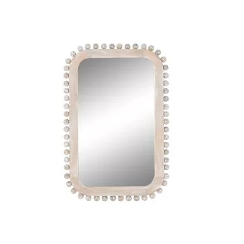 Wall mirror Home ESPRIT White Mango wood Stripped 60 x...