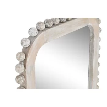 Wall mirror Home ESPRIT White Mango wood Stripped 60 x... 2