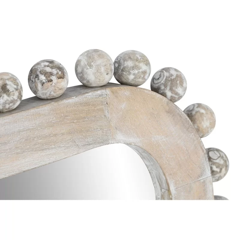 Wall mirror Home ESPRIT White Mango wood...