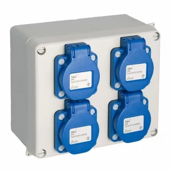 Socket box Solera 817-42p Watertight 16,5 x 13,5 x 7 cm...