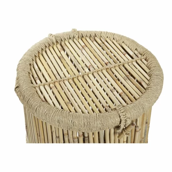 Set of Baskets DKD Home Decor Natural Rope Bamboo (44 x 44 x 60 cm) (2 Pieces)