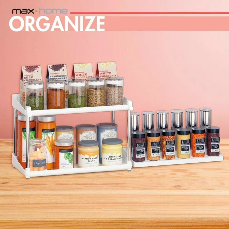 Kitchen Cupboard Organiser Max Home White 2...