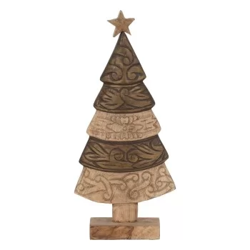 Christmas bauble Brown Mango wood Christmas Tree 23,5 x 9...