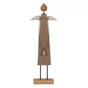 Christmas bauble Natural Mango wood Angel 22 x 8,5 x 71,5 cm
