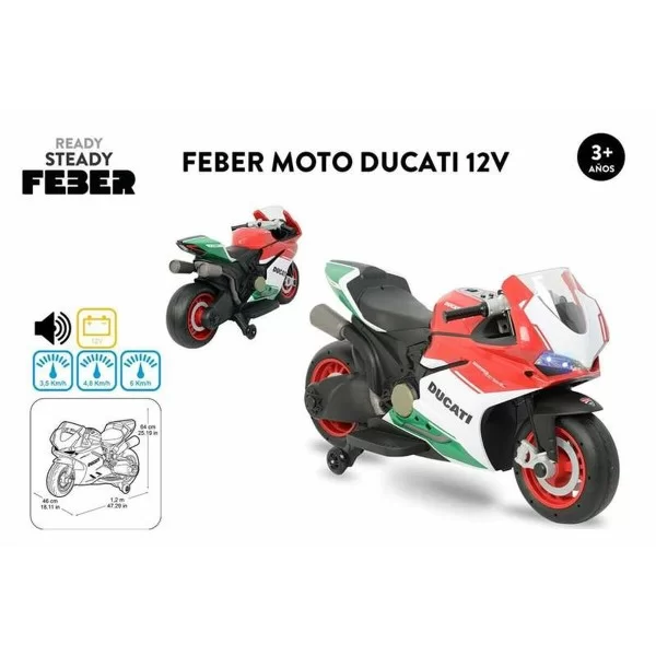 Children's Electric Scooter Feber Ducati 12 V