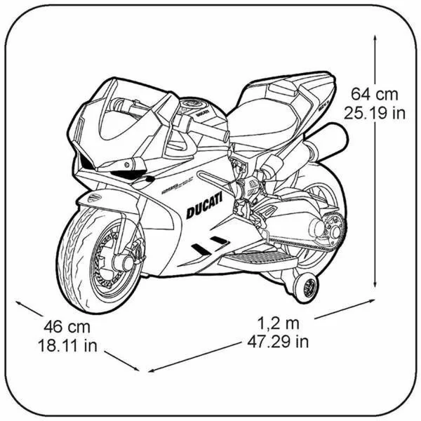 Children's Electric Scooter Feber Ducati 12 V