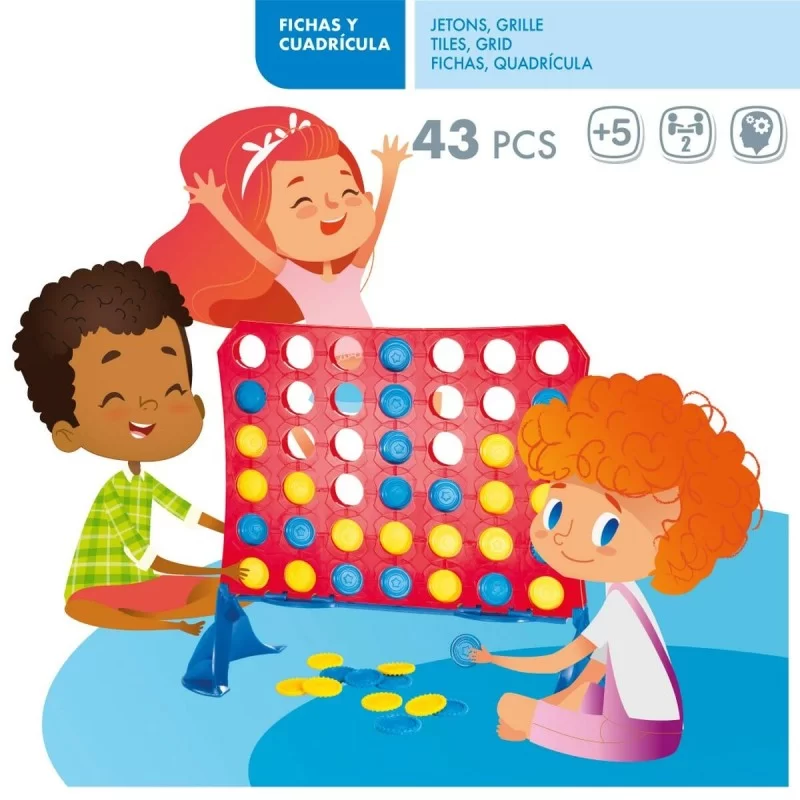 4 in a Row Colorbaby 31,5 x 26 x 13 cm (6...