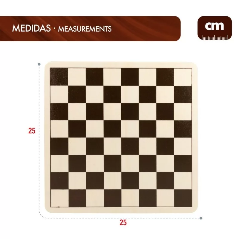 Chess and Checkers Board Colorbaby Wood Metal...