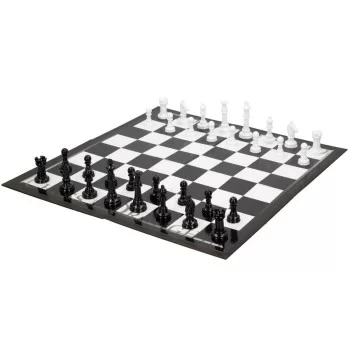 Chess and Checkers Board Colorbaby Plastic (12 Units) 2