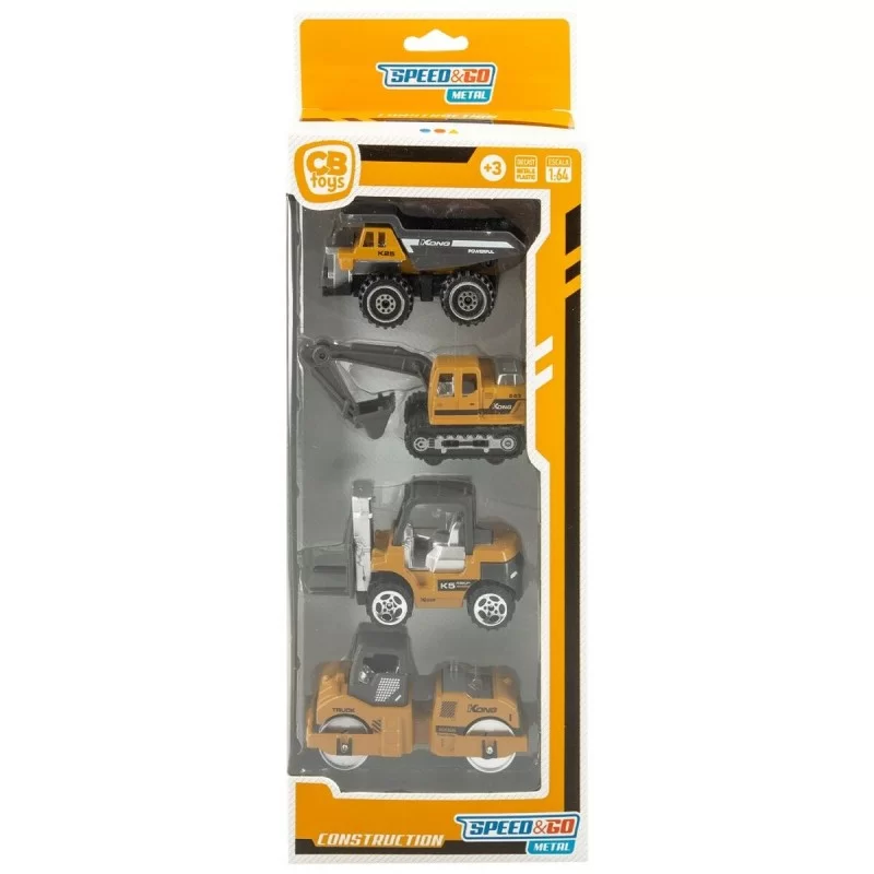 Construction Work Vehicles (Set) Speed & Go 7,5...