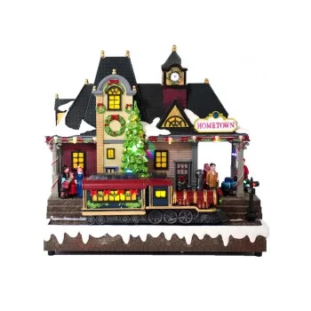 Decoration Gerimport Station with Light and Sound