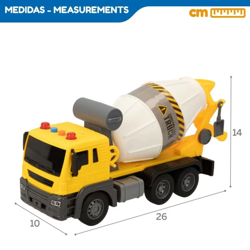 Concrete Mixer Lorry Speed & Go Light Sound 26...