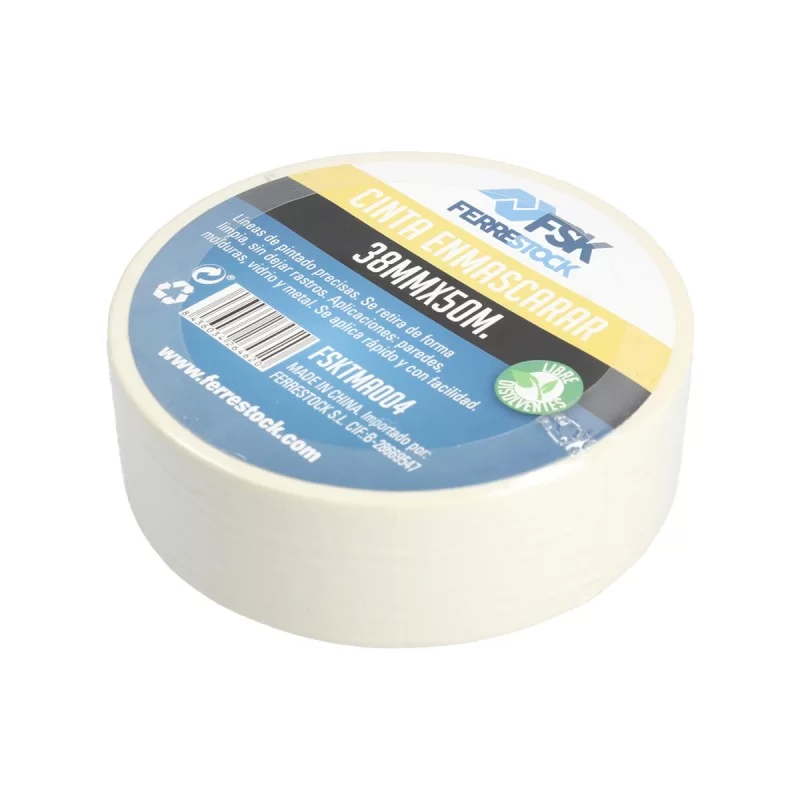 Adhesive Tape Ferrestock Beige White 38 mm x 50 m