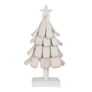 Christmas Tree White Paolownia wood 31 x 25 x 60 cm