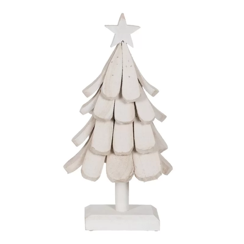 Christmas Tree White Paolownia wood 31 x 25 x 60 cm
