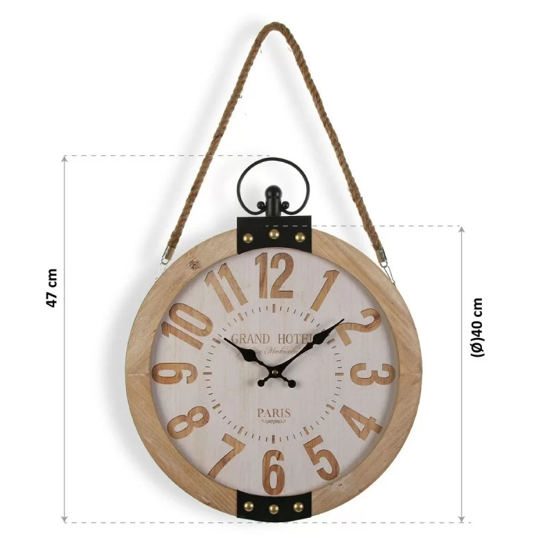 Wall Clock Grand Hotel Versa MDF Wood (40 x 6,5...