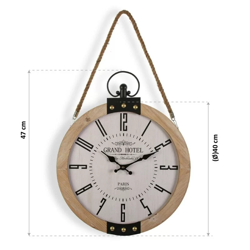 Wall Clock Grand Hotel Versa BL MDF Wood (40 x...