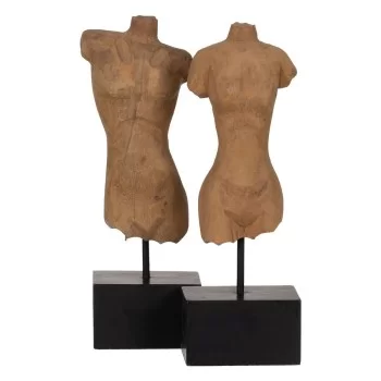 Sculpture Bust Beige 14,5 x 9 x 38,5 cm (2 Units)