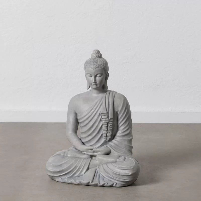 Sculpture Buddha Grey 46,3 x 34,5 x 61,5 cm