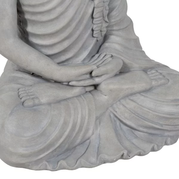 Sculpture Buddha Grey 46,3 x 34,5 x 61,5 cm