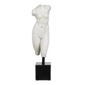 Sculpture Bust White Black 14 x 11 x 43 cm