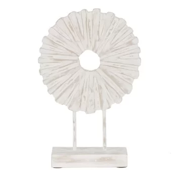 Sculpture White Beige Ring 25,5 x 9,5 x 37 cm