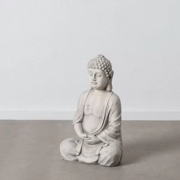 Sculpture Buddha Grey Ethnic 44,5 x 28 x 70,5 cm