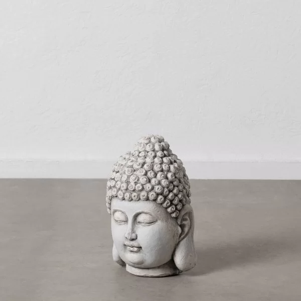 Sculpture Buddha Grey Ethnic 26,5 x 26,5 x 41 cm