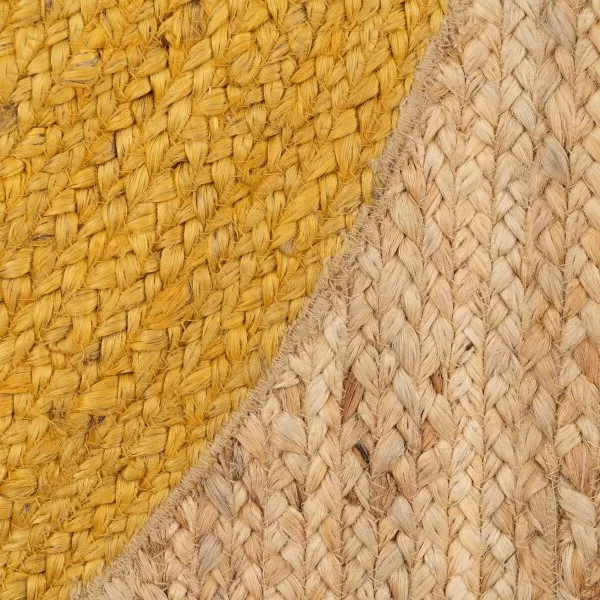 Carpet Yellow Natural Jute 200 x 290 cm