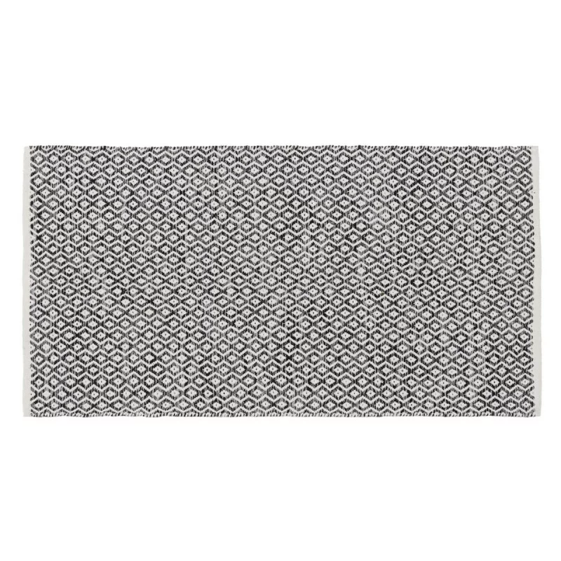 Carpet Grey 70 % cotton 30 % Polyester 80 x 150 cm