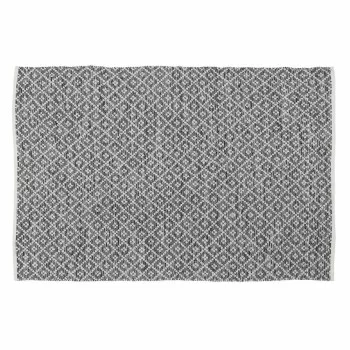 Carpet White Grey 70 % cotton 30 % Polyester 160 x 230 cm 2
