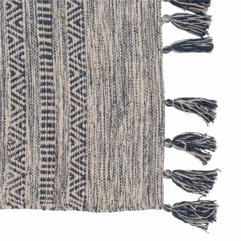 Carpet Blue White 70 % cotton 30 % Polyester 120 x 180 cm 2