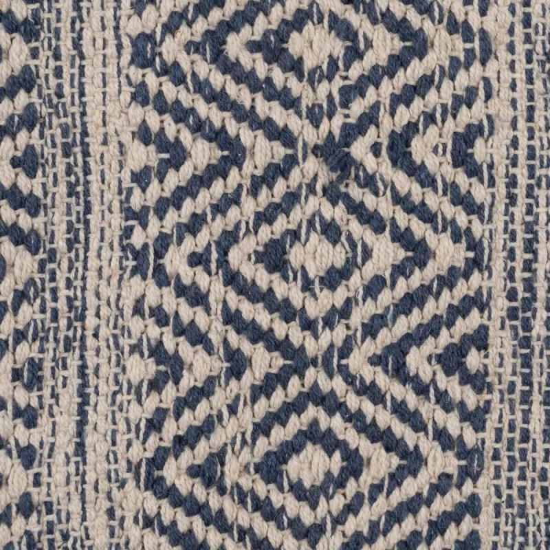 Carpet Blue White 70 % cotton 30 % Polyester...