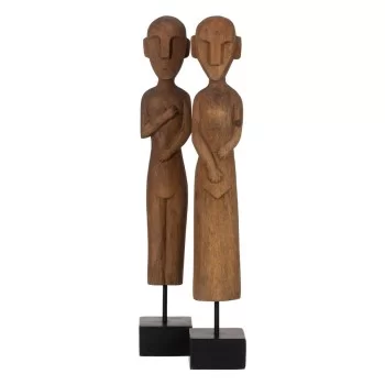 Decorative Figure Natural African Man 14,5 x 9 x 38,5 cm... 2