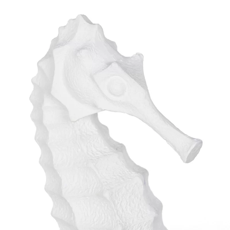 Decorative Figure White Sea Horse 15 x 12,5 x...