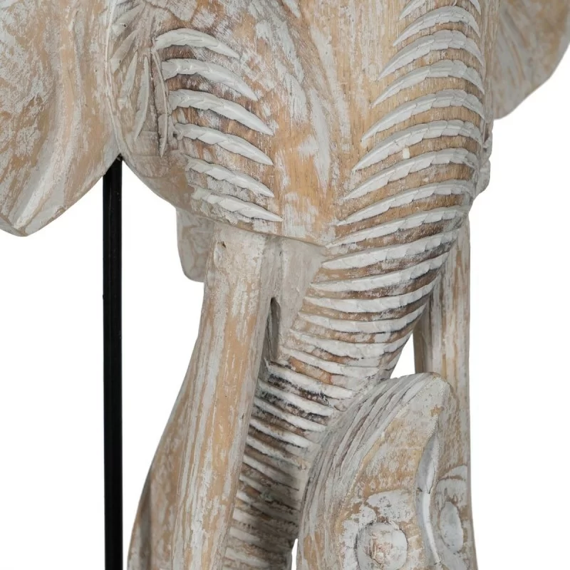Decorative Figure White Golden Natural Elephant...