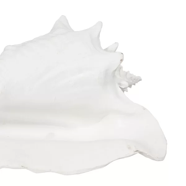 Decorative Figure White Snail 21 x 19 x 13 cm