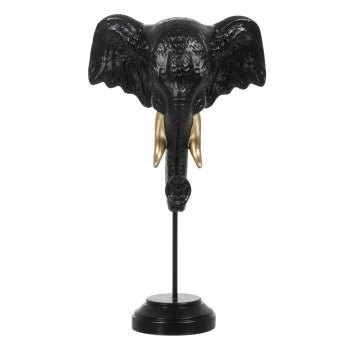 Decorative Figure Black Golden Elephant 20,5 x 14,3 x...