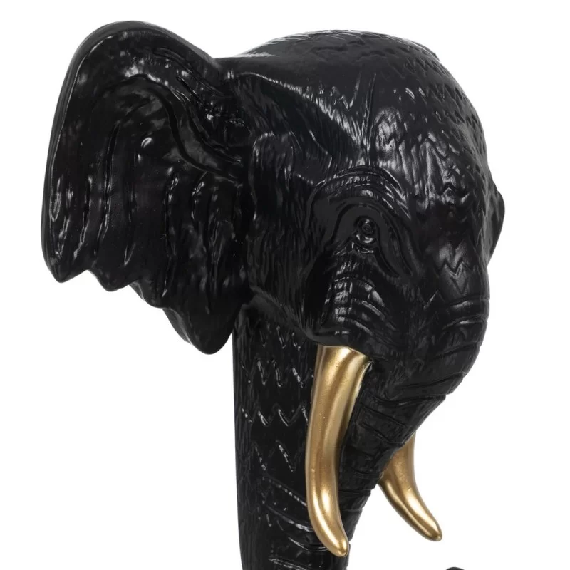 Decorative Figure Black Golden Elephant 20,5 x...