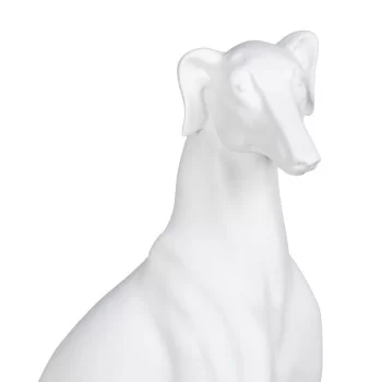 Decorative Figure White Dog 19 x 12 x 37,5 cm 2