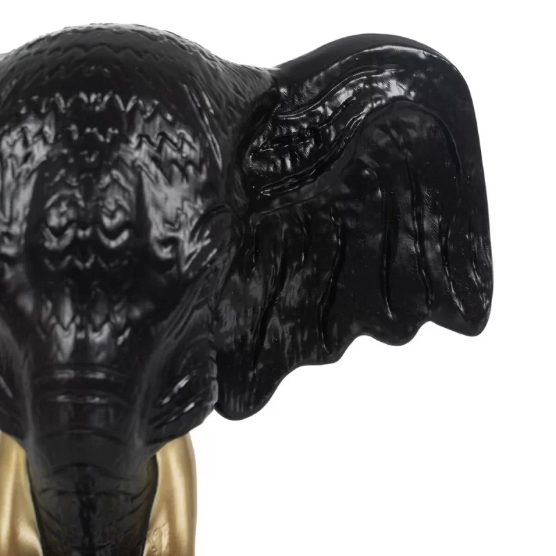 Decorative Figure Black Golden Elephant 20,5 x...