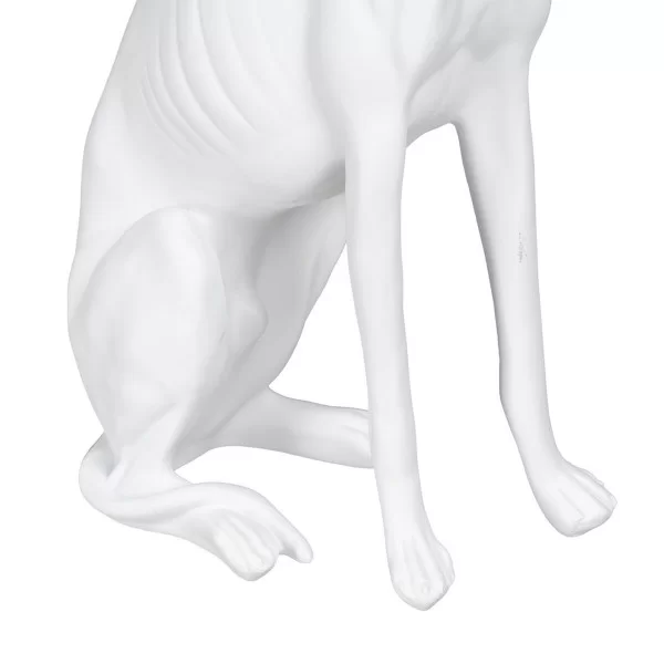 Decorative Figure White Dog 19 x 12 x 37,5 cm