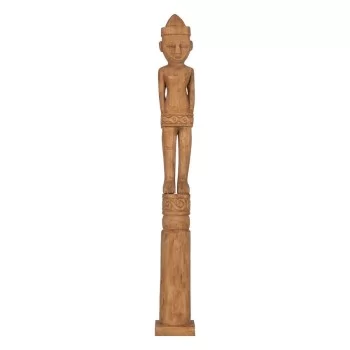 Decorative Figure Natural African Man 14 x 14 x 113 cm