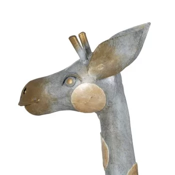 Decorative Figure Grey Golden Giraffe 27 x 12 x 100 cm 2
