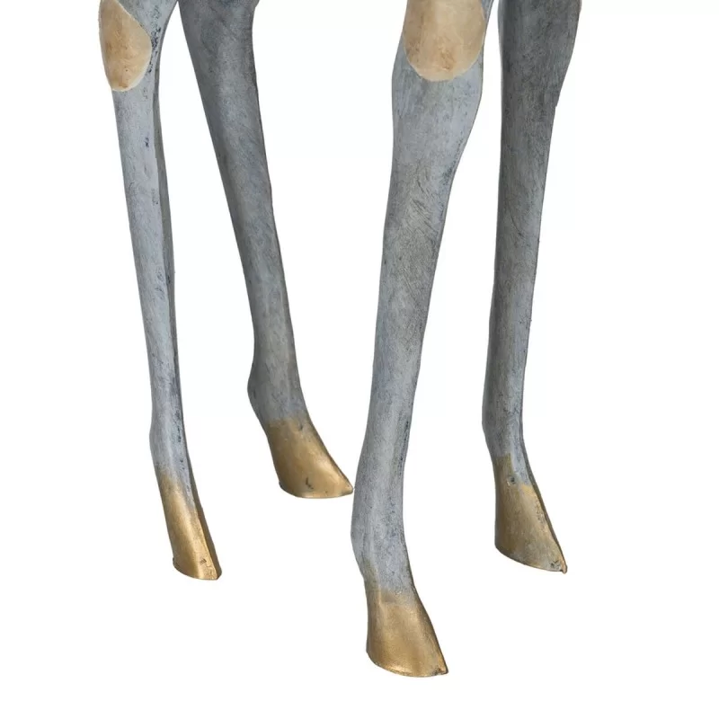 Decorative Figure Grey Golden Giraffe 27 x 12 x...