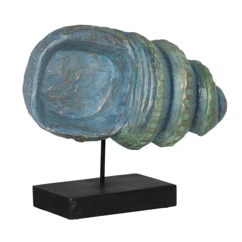 Decorative Figure Blue Brown Green Snail 38 x...